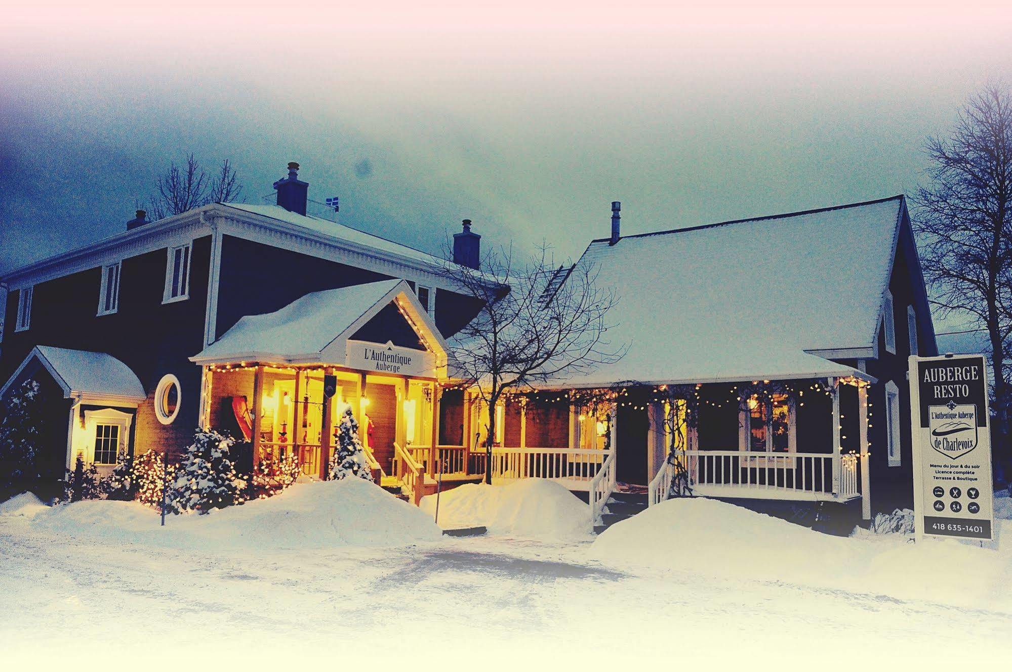 L'Authentique Auberge De Charlevoix Hotell Les Éboulements Exteriör bild